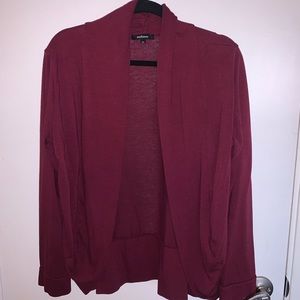 Burgundy cardigan